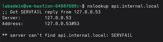 nslookup failing after DNS records set and VNet linked